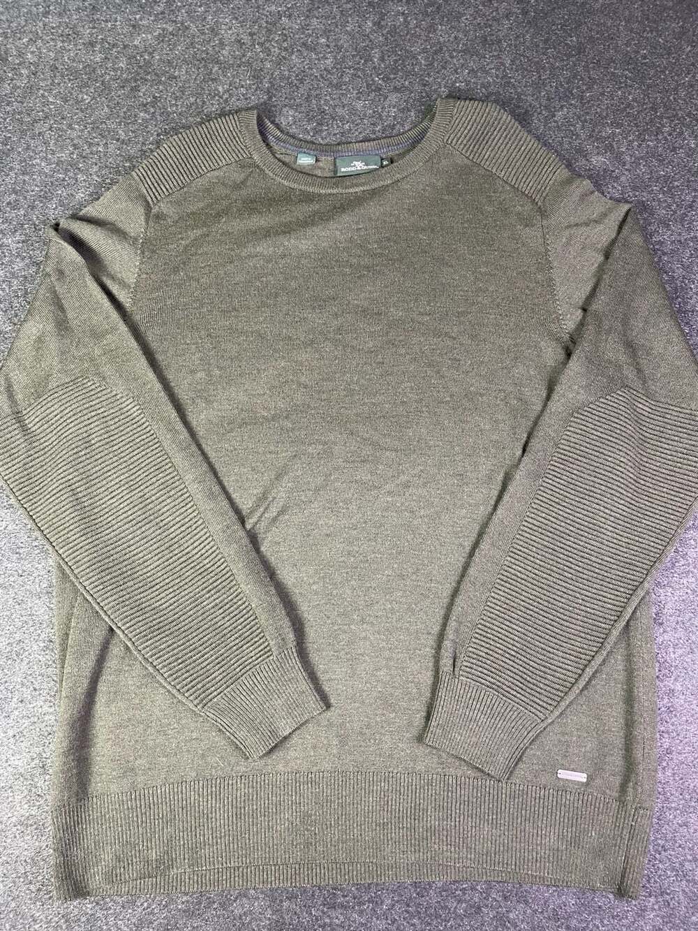 Rodd And Gunn Sweater Size XL Olive Green Merino Wool Crewneck